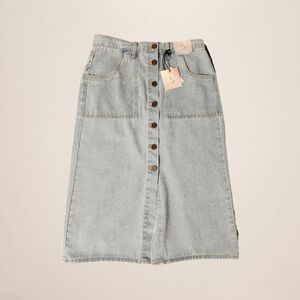 Happily Grey jean skirt